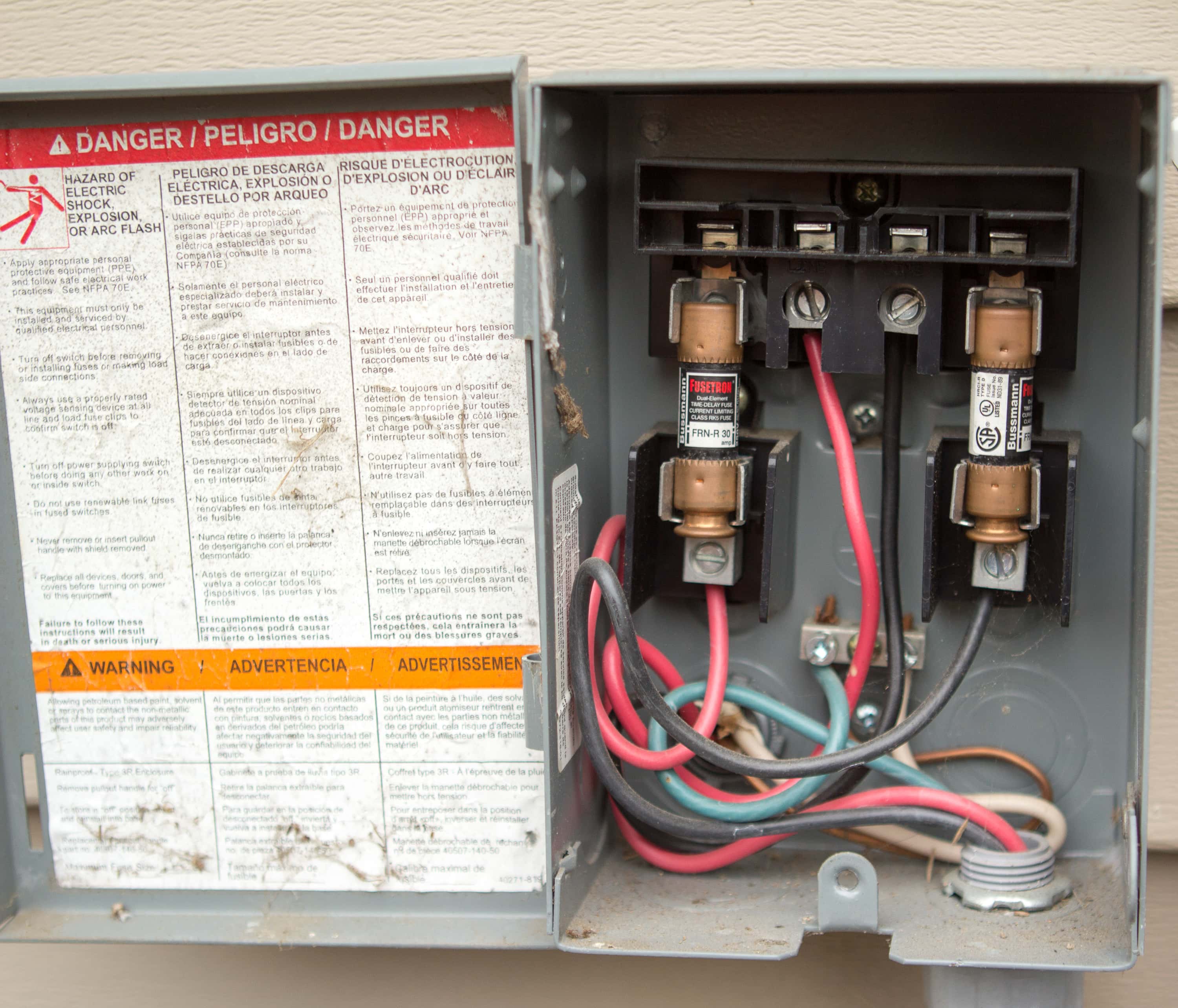 Air Conditioner 30 Amp Disconnect Wiring Diagram