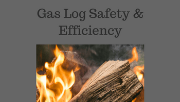 Gas log safety and efficiency 