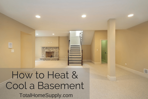 Heating and cooling a basement