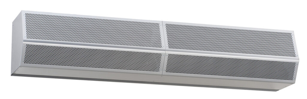 Mars Air Curtains High Velocity Heated Air Curtain - Titanium Silver