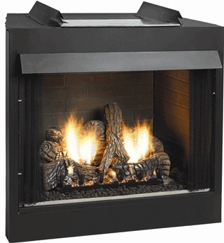 Exacta 32 Vent Free Firebox with Herringbone Brick Liner - America's Hearth