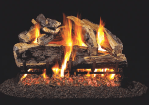 RH Peterson Real-Fyre Charred Rugged Split Oak Log Set