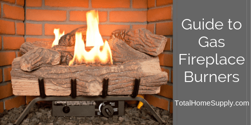 Gas fireplace burner guide