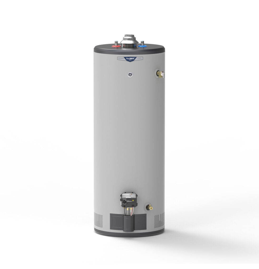 GE 50 Gallon RealMAX Platinum Tall Atmospheric Vent Water Heater