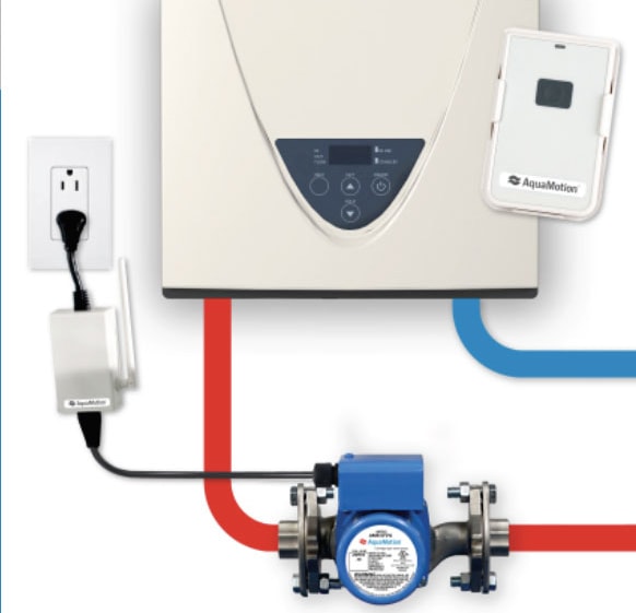 AquaMotion AMH1K-RODRN On-Demand Hot Water Recirculation Pump