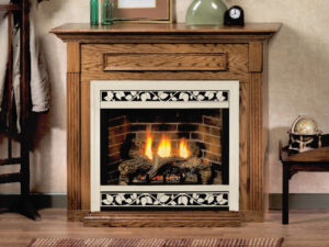 White Mountain Hearth 32" Standard Mantel in Dark Oak