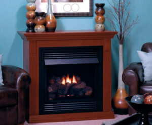 White Mountain Hearth Vail 26" Special Edition Vent Free Fireplace System with Mantel
