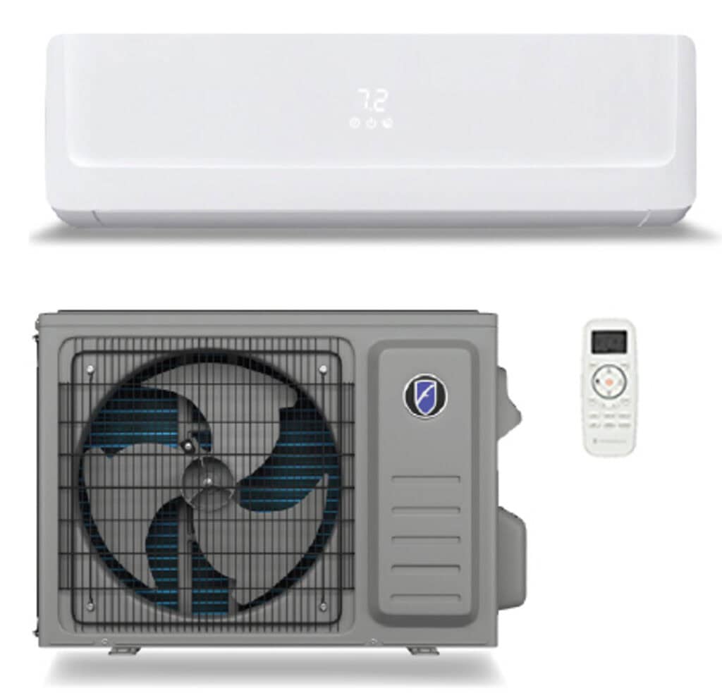 Friedrich Floating Air Select Series single zone mini split with 9,000 BTUs